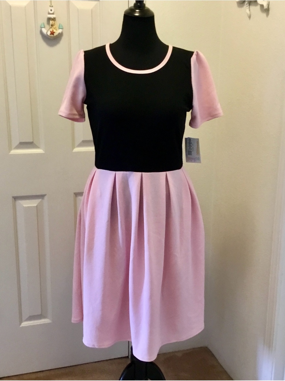 LuLaRoe Amelia Soft Pink Sweater Dress